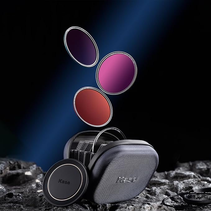 Kase 67mm Magnetic Filters Revolution Plus Master Kit, Includes CPL, ND8/64/1000, Inlaid Ring, Front Lens Cap, Filter Bag, 3D Tool, Suitable for Long-Exposure Landscape Video Shooting