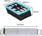 Replaceable Roller Brush Filter for CrossWave HF2, 3845N, 3831 Floor Scrubbers – Plastic Wet/Dry Vacuum Cleaner for Spare Part for Hard Floor Cleaning, 35x59x94mm