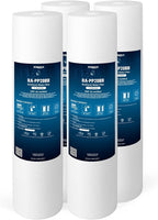 Ronaqua 20" x 4.5" Big Sediment Replacement Water Filter Cartridge, 1 Micron, NSF Certified, for Whole House, Compatible with 155358-43, 2PP20BB1M, AP810-2, FPMB-BB5-20, P5-20BB, SDC-45-2005, 4 Pack