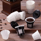 Disposable Paper Coffee Filters, Keurig K Cup Paper Filters for Keurig Single Brewer Reusable Cups, K-cup Coffee Pods, Fits All Brands Reusable K Cups (300)