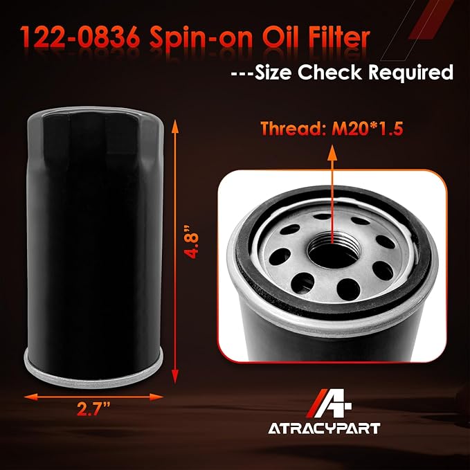 Tune Up Kit 140-3116 Air Filter, 122-0836 Oil Filter & Fuel Filter with Spark Plug, Compatible With Onan RV QG Generators 5500 7000, HGJAA HGJAB HGJAC & Marquis Gold/RV QG Marquis Platinum QG EFI