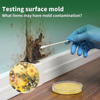 Mold Test Kit for Home - 6 Simple Mold Test kit,Test HVAC System,Surfaces & Indoor Air Quality,DIY Mold Detector at Home,Includes Detailed Mold Identification Guide,air Tester
