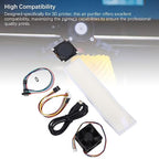 3D Printer Air Filter, LCD Display Real Time Monitoring Activated Carbon Air Purifier Accessories Kit, with Adjustable Sensors, for 3D Printer Enthusiasts