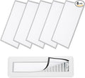 YOKIVE 6 Pcs Magnetic Floor Vent Covers, Floor Register Cover PVC Mesh Air Vent Screen Filters, Great for Home Floor, Wall, Ceiling, Catch Debris Hair Dust (White, 14-Inch x 8-Inch)