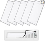 YOKIVE 6 Pcs Magnetic Floor Vent Covers, Floor Register Cover PVC Mesh Air Vent Screen Filters, Great for Home Floor, Wall, Ceiling, Catch Debris Hair Dust (White, 14-Inch x 8-Inch)