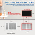 20x16 Return Air Grille [Duct Opening Size],Return Air Vent Cover for Wall Or Ceiling,Steel Return Air Filter Grilles Removable Face/Door for 1 Inch Filters (20"Wx16"H[Duct Opening])