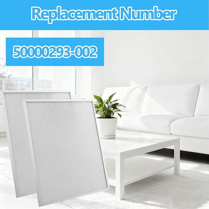Air Cleaner Filters 50000293-002 16" X 12.5" Replacement Honeywell Electronic Air Cleaner F300 F300A F50F F58F Fits Honeywell HVAC Furnace Mesh PostFilters -2 Pack