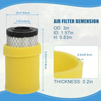 793569 793685 Air Filter Compatible with B&S 793569 4241 5415 John Dee-re GY21055 MIU11511 LA125 LA115 Craftsman YT3000 LT2000 Lawn Mower Tractor by Podoy