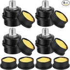 4 Pack Air Compressor Silencer, 1/2'' Air Compressor Intake Filter Silencer and 20mm Filter Noise Muffler Replacement Parts