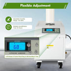 Ultrasonic Industrial Agricultural Humidifer Commercial Humidifier for Plants Large Volume (3kg/H) Automatic Mist Cooling Sprayer 160M³/H Airflow for Warehouse Greenhouse Garden Industrial
