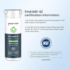 GLACIER FRESH Water Filter Compatible with XWFE (Built-in CHIP), Replacement for GE XWFE, XWF Refrigerator Water Filter NSF/ANSI 42 Certification Pack of 2