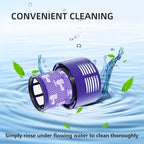 2 Pack Vacuum Filter Replacement Part Compatible with Dyson V10 Series Vacuum Cleaner, Cordless Vacuum Filter Accessories, Effective Cleaning, Home Cleaning Helper, 2 Rear-Filters (2)