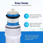 Membrane Solutions 100 GPD RO Membrane, Reverse Osmosis Membrane, RO Membrane Replacement, Reverse Osmosis Filter Replacement for Under Sink Home Drinking RO Water Purifier System (2 PACK)