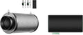 VIVOSUN 4 Inch Air Carbon Filter Smelliness Control with Australia Virgin Charcoal for Inline Fan and 4 Inch Prefilter for 4" Carbon Filter, Black, 9.84" Long