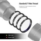 Astromania Deluxe Telescope LRGB 2 Inch Filter Set - Planet Colour Filters for Use with Monochrome CCD Cameras - Give Stunning and Excellent Astrophotographic Results