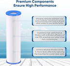 PUREPLUS 5 Micron 10"x2.5" Whole House Pleated Sediment Filter for Well Water, Replacement Cartridge for Universal 10 inch RO System, W50PE, WFPFC3002, SPC-25-1050, FM-50-975, 801-50, WB-50W, 2Pack