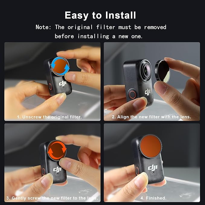 Haoge Natural Night Filter for DJI Osmo Nano,for Night City Sky/Astrophotography/Star Clarity,Multi Coated HD Optical Glass Filter