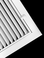 HVAC Premium 24'' X 18'' Aluminum Return Filter Grille for 1'' Filter - Easy Airflow - Linear Bar Grilles [Outer Dimensions: 26.5w X 20.5h]