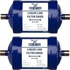 2 Pack Buck Bi-Flow Refrigerant Liquid Line Filter Drier 3/8" ODF Sweat BFK-083S - Compatible with CFC, HCFC, HFC - Ideal for Heat Pump & Straight Cool Air Conditioners (1-5 Tons)