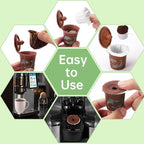 Aussen Disposable Coffee Paper Filters Replacement Kerig Filter Fit All Keurig Single Serve Filter Brands Compatible with Reusable Single Serve Pods Keurig Coffee Maker (White, 200pcs)