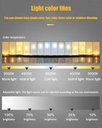JSLJDM 500X500 mm Illuminated Backlit LED Bathroom Mirror, Wall Mounted Multifunction Bathroom Vanity Mirror with Lights and Demister Pad, Energy-Saving Illuminated Smart Mirror