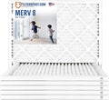Filters Fast 12x12x1 Air Filter MERV 8, 1" AC Furnace Air Filters, Made in the USA, Actual Size: 11.75"x11.75”x0.75”, 6 Pack