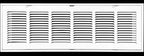 HVAC Premium 26" X 14 Steel Return Air Filter Grille for 1" Filter - Fixed Hinged - Ceiling Recommended - HVAC DUCT COVER - Flat Stamped Face - White [Outer Dimensions: 28 5/8" X 16 5/8"]