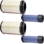 YUXIVCNE 2Pcs LVU34503 LVU34504 Primary & Secondary Air Filter Compatible with John Deere 1023E 1025R 1026R 2025R 2026R Tractor, 2400 2700 Precisioncut, 2550 Triplex Mower, 2700 2750 E-Cut Hybrid
