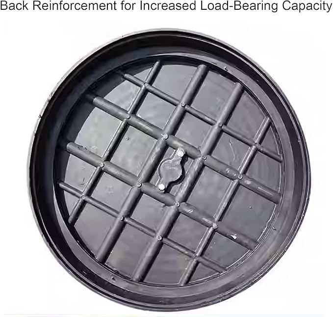 Septic Tank Lids, Manhole Cover with Handle, Sturdy and Pressure-Resistant, Suitable for Green Belts, Residential Areas and Construction Sites(31.5 cm/12 in)