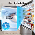 W10311524 AIR1 Refrigerator Air Filter Cartridge Replacement for Whirlpool Kenmore Refrigerator Compatible with Fresh Flow Refrigerator Air Filter, White, 4 Pack by Funmit