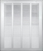 HVAC Premium 20 x 32 Duct Opening Steel Return Air Filter Grille, for 1-inch Filter, Removable Door, Flat Stamped HVAC Vent Cover Grille, Outer Dimensions 22.5 x 34.5