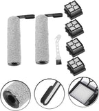PRETYZOOM 1set Floor Scrubber Replacement Filter Compatible Accessories for Efficient Cleaning of Floor Scrubber Models Includes Slim Rollers and Filters
