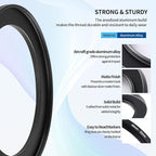 49-52mm Step-Up Ring Adapter, 49mm to 52mm Step Up Filter Ring for 49mm Lens Mount 52mm for DSLR Lenses and ND UV CPL IR Filters （49-52mm）
