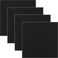 4 Pack 5inch Charcoal Filters for Kitchen Compost Bin, Compost Filters for Countertop Bin Pail Replacement, Activated Charcoal Home Bucket Refill Sets, Square