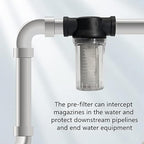 Water Pump Strainer Filter Inlet for High Pressure Washer, Sediment Filter Attachment, 80 Mesh Screen(3/4“ 80Mesh)