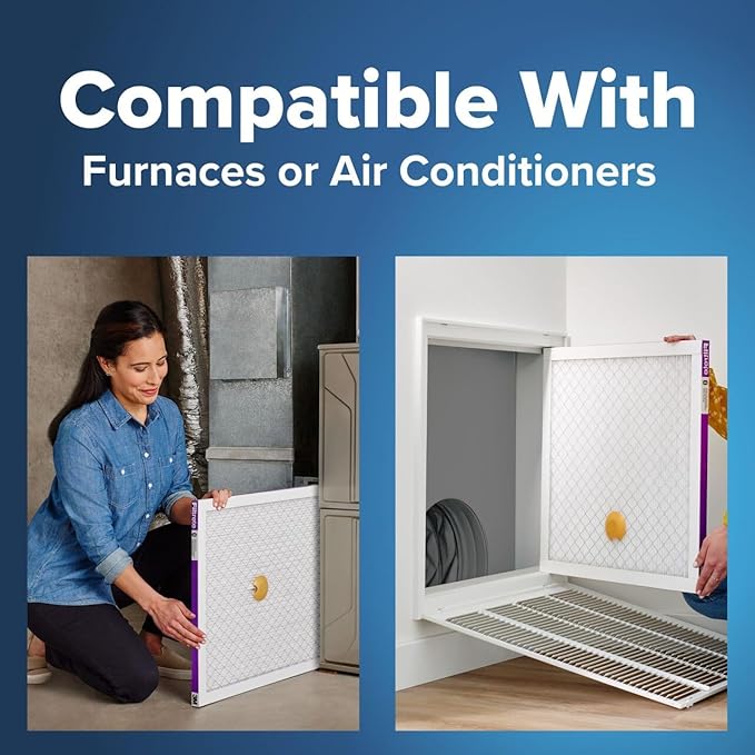 Filtrete 20x25x1 AC Furnace SMART Air Filter, MERV 12, MPR 1500, Track Filter Life With Bluetooth Enabled Sensor, CERTIFIED asthma & allergy friendly, 2-Pack (Actual Size 19.719x24.688x0.78 in)