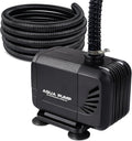 900 GPH 45W Submersible Water Pump and 10 FT Tube for POND BOSS 8 inch Wide Weir Waterfall Spillway Waterfall Box