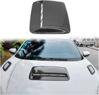 Car Universal Hood Vent Air Outlet Cover Compatible For Infiniti Compatible For Mazda And Tesla Hood Scoop Air Flow Intake Vent Cover(Carbon look)