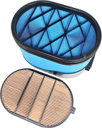 P608667 P607557 Air Filter Kit Compatible with Case 921E 1021F 1021G 1021G2 1121F 1121G Compatible with Case-IH New Holland Donaldson Tractor Wheel Loader Crawler 87356545 87356547 CA5791 49667