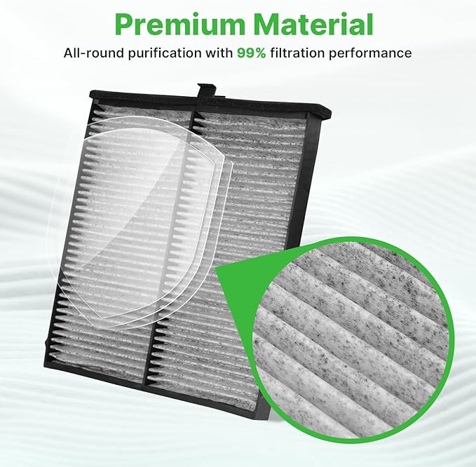 Engine+Cabin Air Filters Fit for 2013-2023 Mazda CX-5(2.0L/2.5L), 2014-2018 Mazda 3 (2.0L/2.5L), 2014-2020 Mazda 6 (2.5L) Engine Air Filter Replacement Air Filter Accessories# CF11811 CA11259