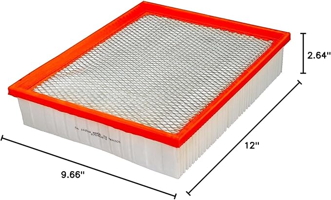 FRAM Extra Guard CA10228 Replacement Engine Air Filter for Select Dodge Nitro and Jeep Liberty Model Years, Provides Up to 12 Months or 12,000 Miles Filter Protection (Pack of 2)