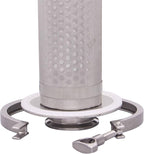 DERNORD 2 Inch Tri-Clamp Filter - SS304 Sanitary Fittings Inline Straight Strainer with 100 Mesh Stainless Steel Screen