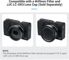 JJC AR-GR3 Lens Filter Adapter Replaces Ricoh GA-1 for Ricoh GR III GR III HDF GR3 GR3 HDF Digital Camera with GW-4 Wide Conversion Lens or 49mm Filter