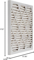 18x20x1 AC and Furnace Air Filter by Aerostar - MERV 13, Box of 2