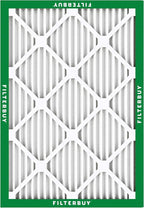 Filterbuy 30x36x1 Air Filter MERV 8 Essential Dust & Allergy Defense (3-Pack), Electrostatic Pleated HVAC AC Furnace Filters Replacement, Made in USA (Actual Size: 29.81 x 35.81 x 0.75)
