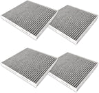 P609422 cabin air filter with Activated Carbon Compatible with Freightliner Cascadia, Columbia,and Coronado Replaces AF26235, PA4857, P609422, wix 24318, CAF24003, PA10181(set of 4)