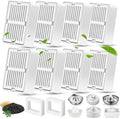 Cat Water Fountain Filters, 8 Carbon Filters& 2 Foams Filters with Holders, Pet Water Fountain Filters