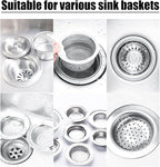 Pine & Linen 200pcs Disposable Mesh Sink Strainers Bags and Storage Box,Elastic Sink Net Strainer Anti-Clogging Filter Bags,Fits Sinks Strainer for Collecting Kitchen Food Waste/Leftover Garbage