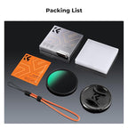 K&F CONCEPT 40.5mm Black Diffusion 1/4 Filter + Lens Cap, Mist Cinematic Effect Filter with 18 Multi-Layer Coatings for Video/Vlog/Portrait Photography (K-Series)