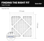 6pack 8x8x1 Air Filter MERV 8, HVAC/Furnace AC Filter Replacement, Dust Defense–Comparable with MPR 600 & FPR 5 (Actual 7.75x7.75x0.75)